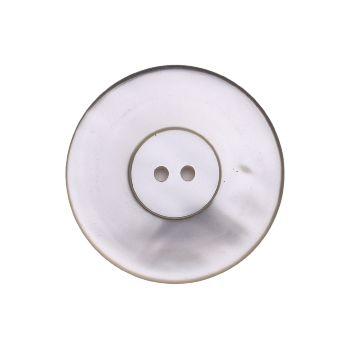 JANET Button : Pearl White, 4-Hole, 1 Size(L55), by Dozen(12 pcs)/Gross(144 pcs)