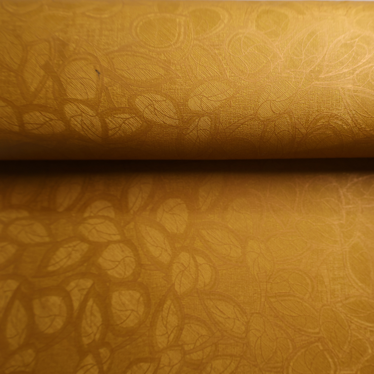 Floral jacquard design Vinyl Faux Leather Upholstery Fabric - By the Yard