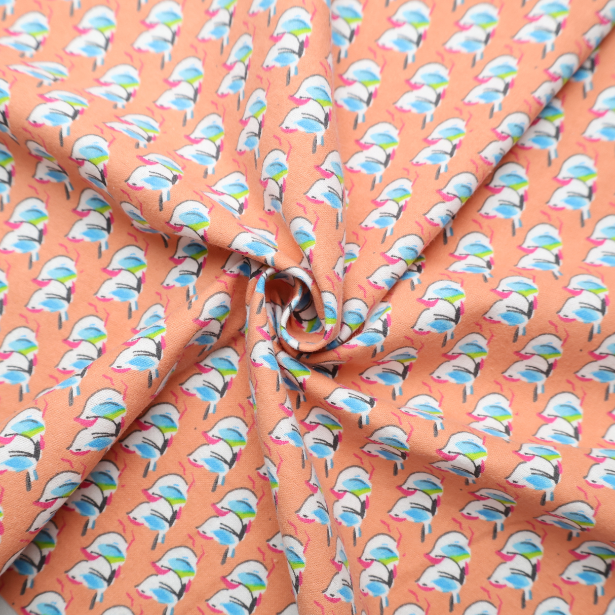 100% Cotton Flannel Fabric / 6Type Cartoon Printed For Kids- By the Yard