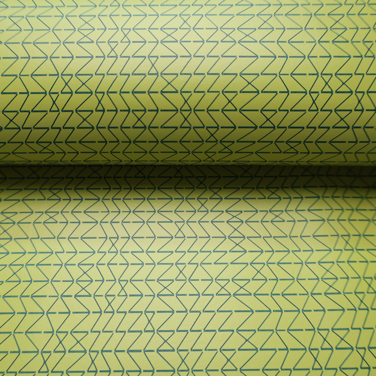 Vinyl Faux Leather Upholstery Fabric – Geometric Zigzag, 4 Colors – By the Yard