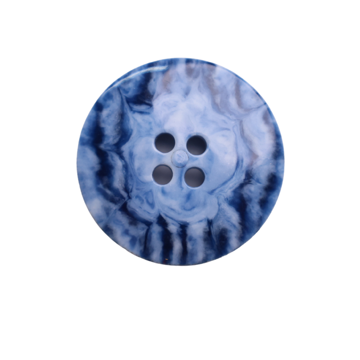 RANCHER Button: Blue(#6409), 4-Hole, 3 Sizes, by Dozen(12 pcs)/Gross(144 pcs)