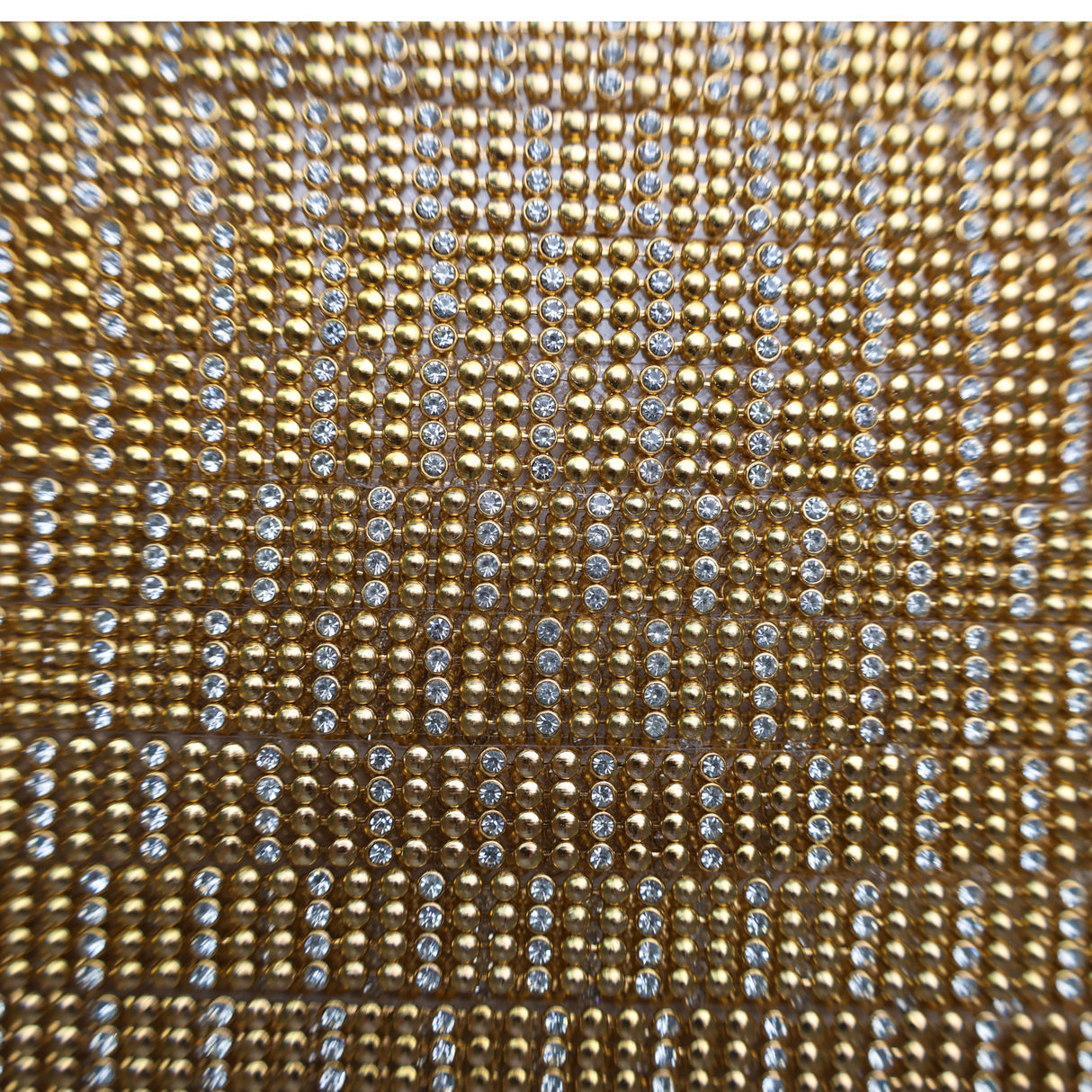 Beaded Rhinestone Trim - 0.5 Inch/10YDS (#GD23)