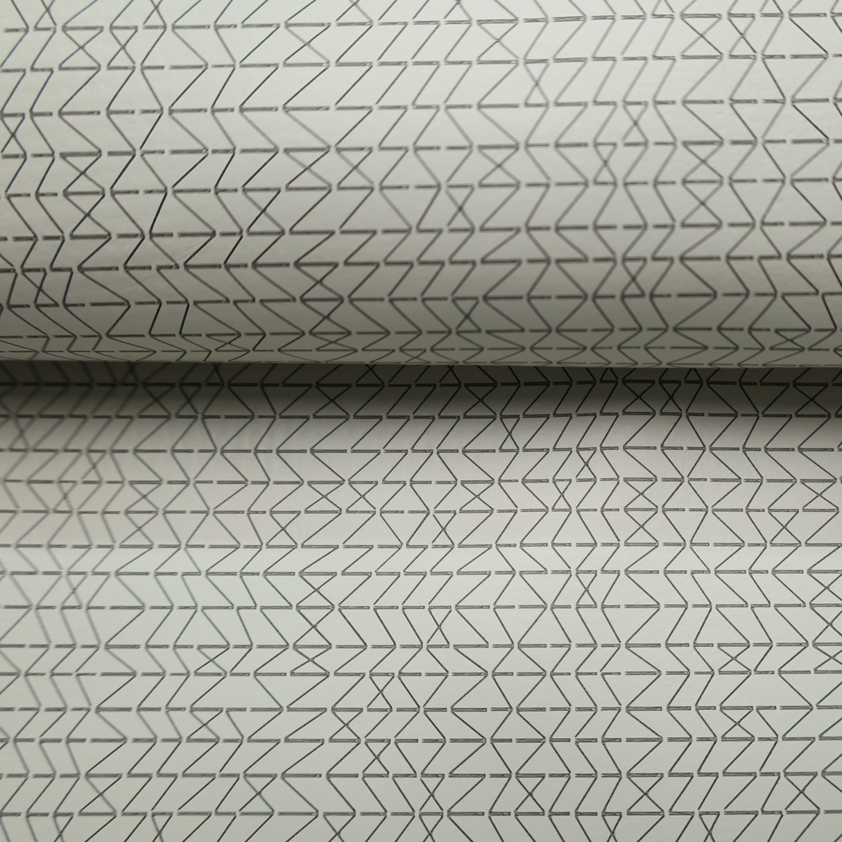 Vinyl Faux Leather Upholstery Fabric – Geometric Zigzag, 4 Colors – By the Yard