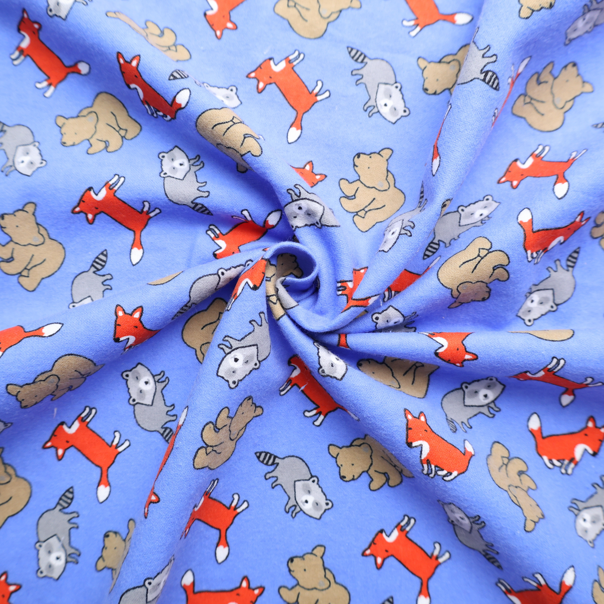 100% Cotton Flannel Fabric / 6Type Cartoon Printed For Kids- By the Yard