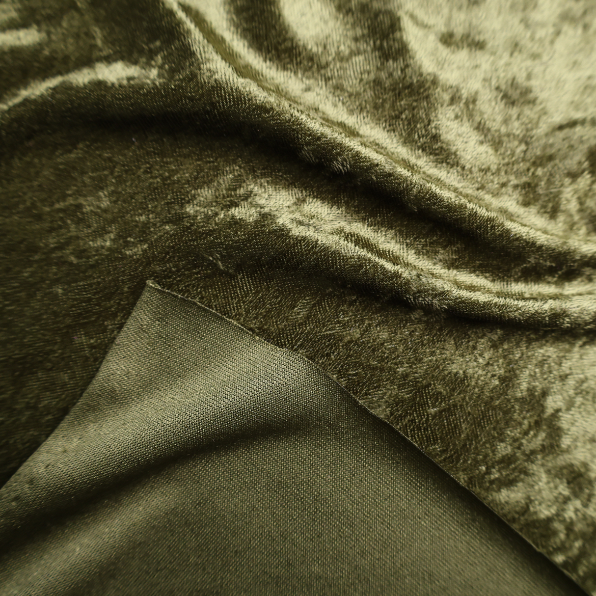 Crinkled Stretch Velvet Fabric/7Colors Shiny Textured Velvet - By the Yard