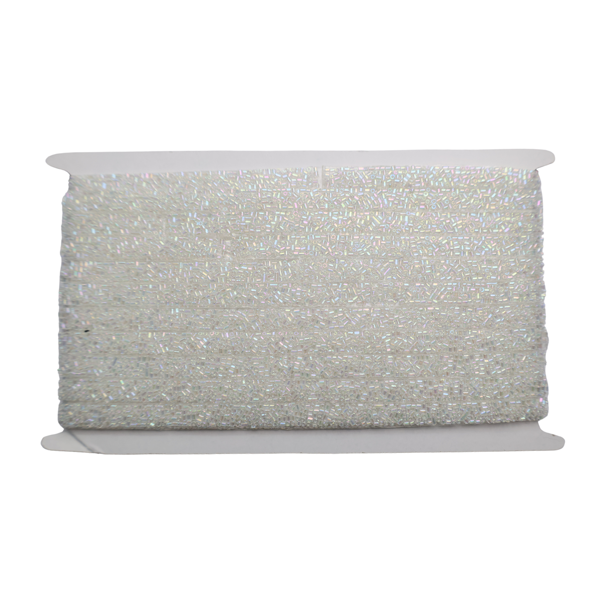 Iridescent Bugle Bead Trim - 0.5 Inch/10YDS (#SIL15)