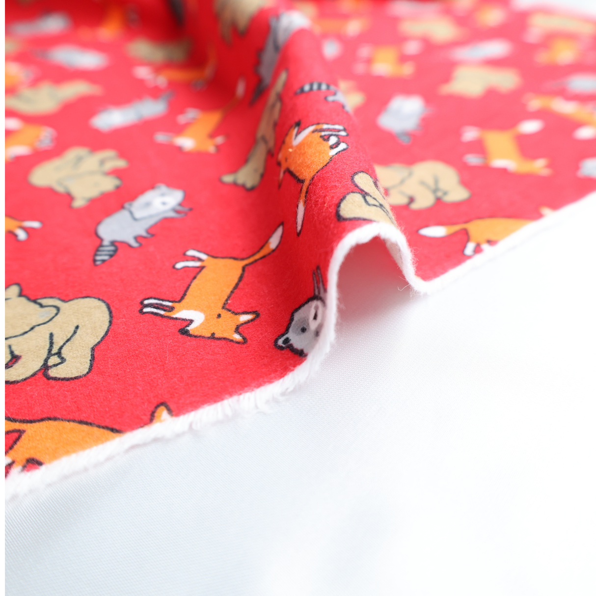 100% Cotton Flannel Fabric / 6Type Cartoon Printed For Kids- By the Yard