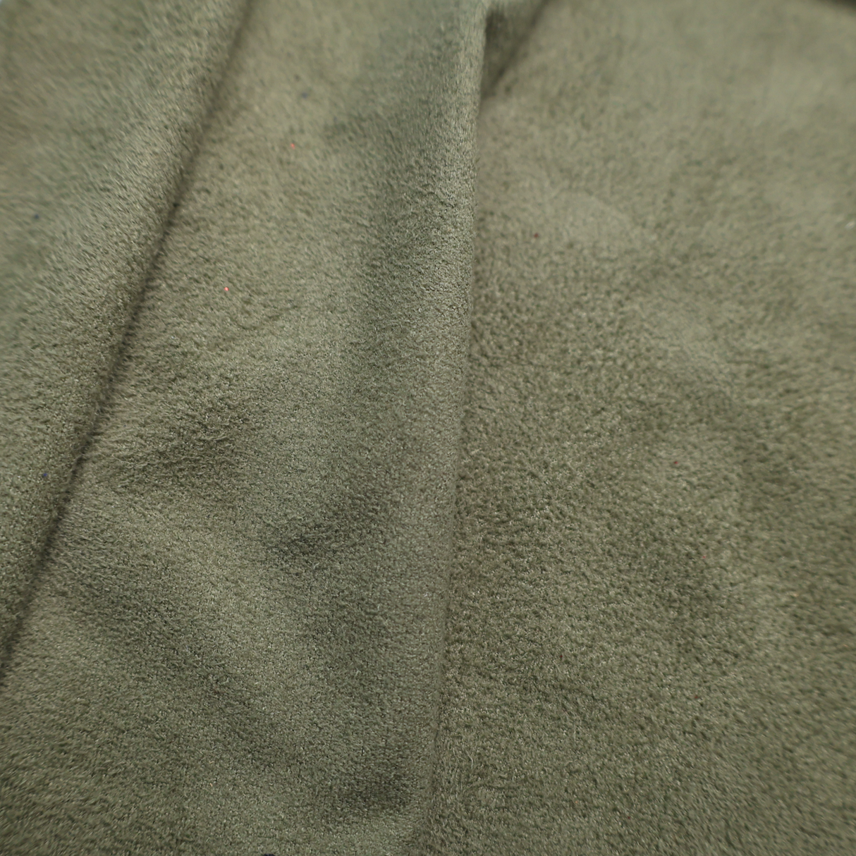 Lightweight Suede Fabric – Soft Touch, Olive Green, By the Yard