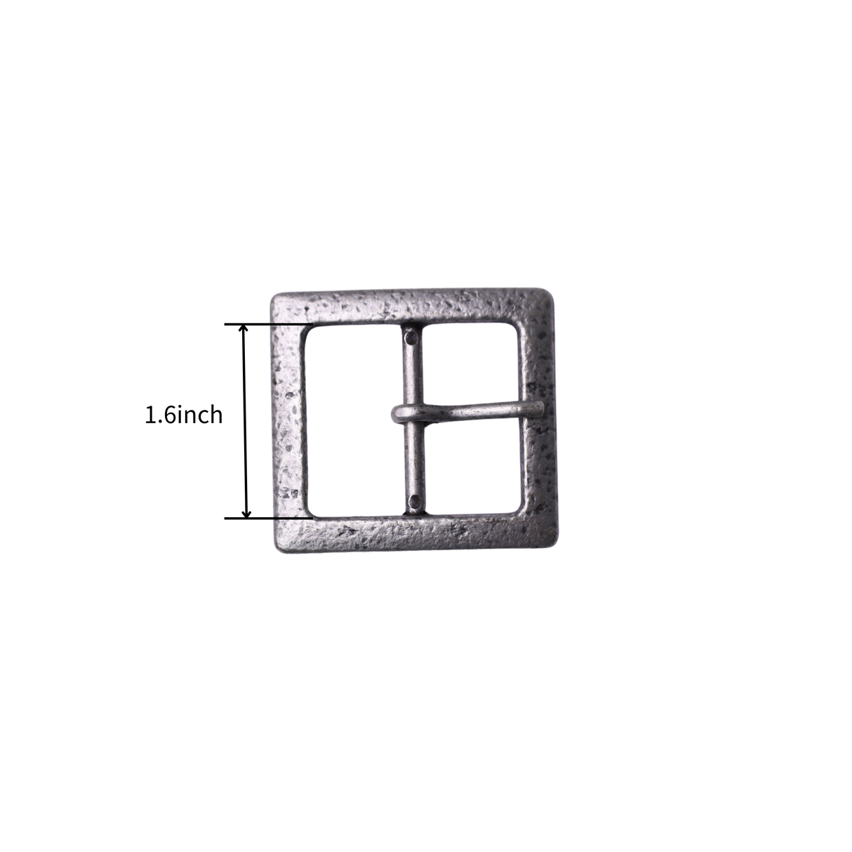 Square Metal Buckle with Slide Pin – 1.6 Inch (2 Colors)