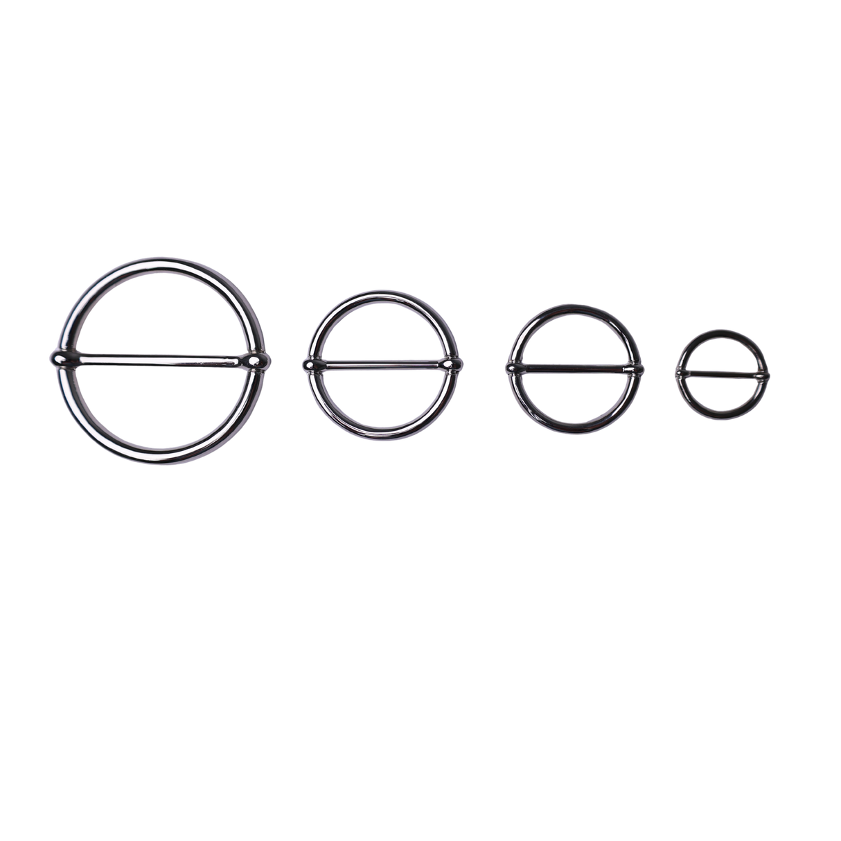 Buckle: Metal, Round Shape, Inner Width (2", 1.4", 1.2", 0.8")