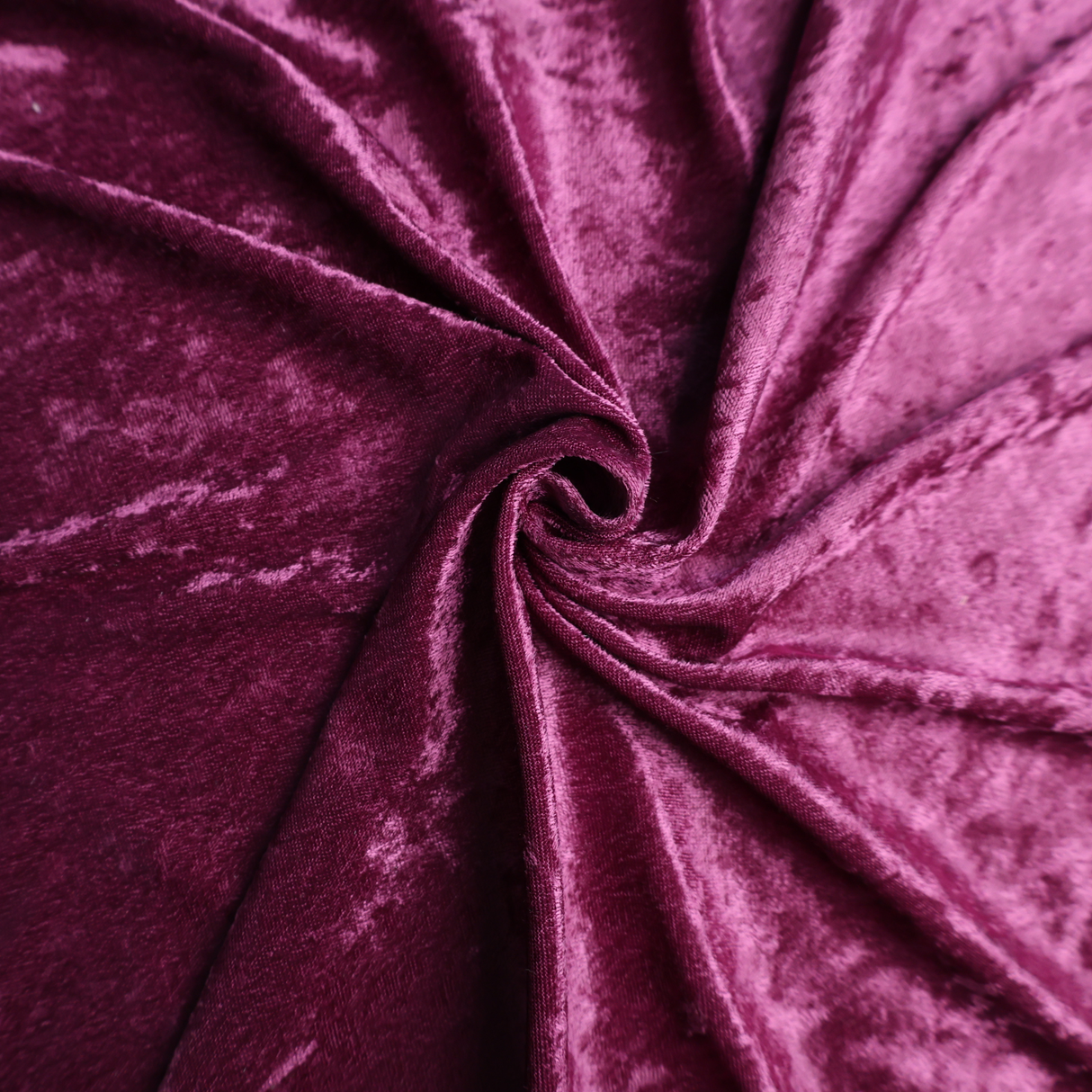 Crinkled Stretch Velvet Fabric(7 Colors), Shiny Textured - By the Yard