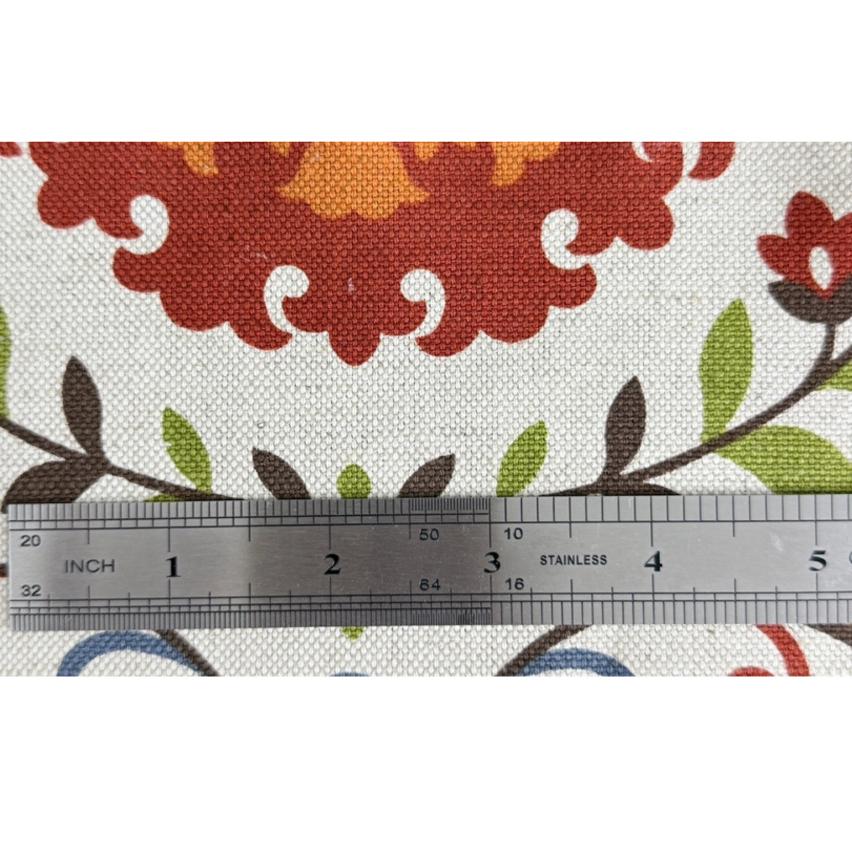 Cotton Canvas Upholstery Fabric –Botanical print(#GD02)By the Yard