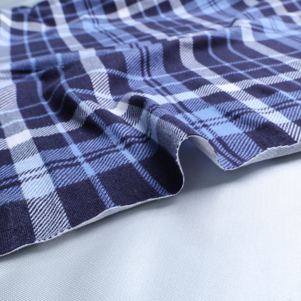 Plaid Double Brushed Poly Spandex Jersey Knit Fabric (5 Colors) – By the Yard