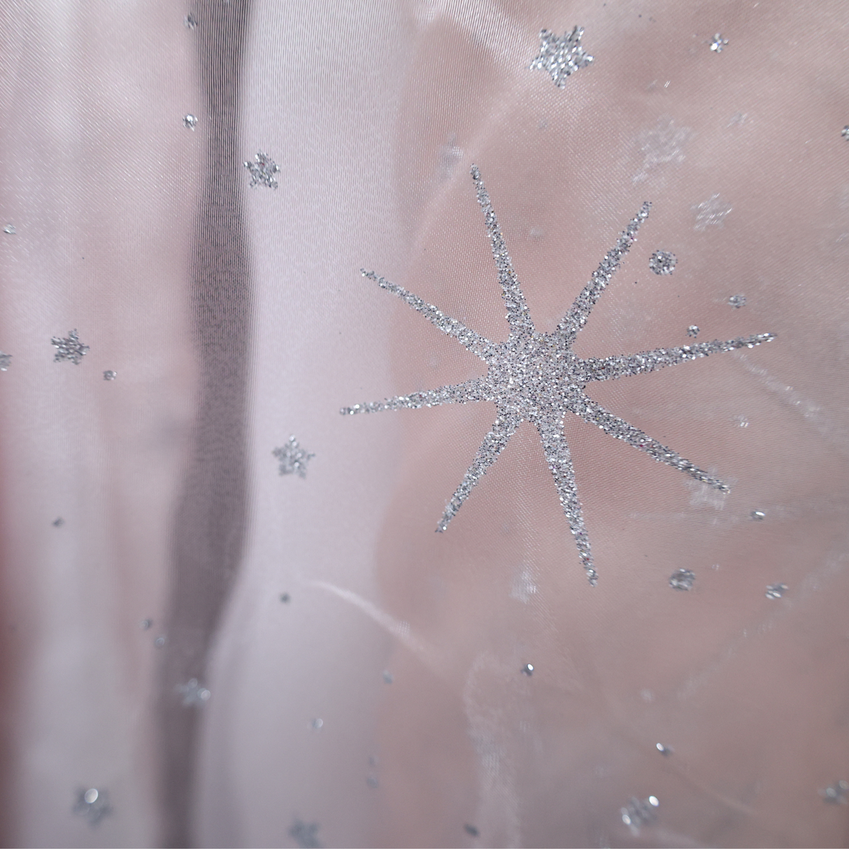 Glitter Star Tulle/Mesh Fabric By Yard