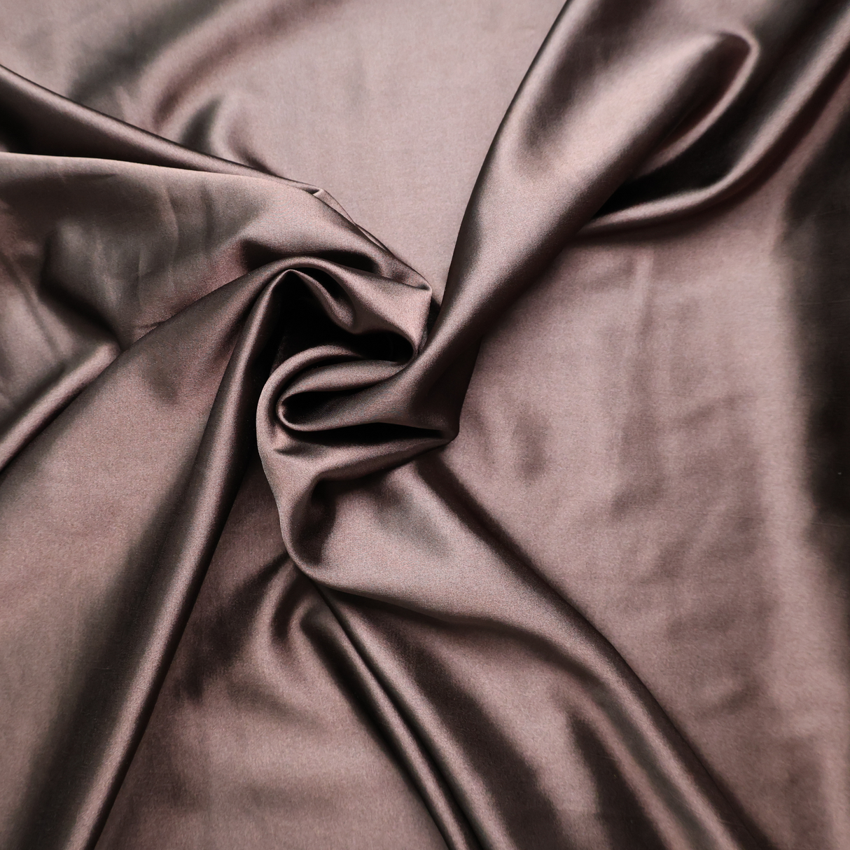 Stretch Satin Fabric(#SS01) - Brown / - By the Yard