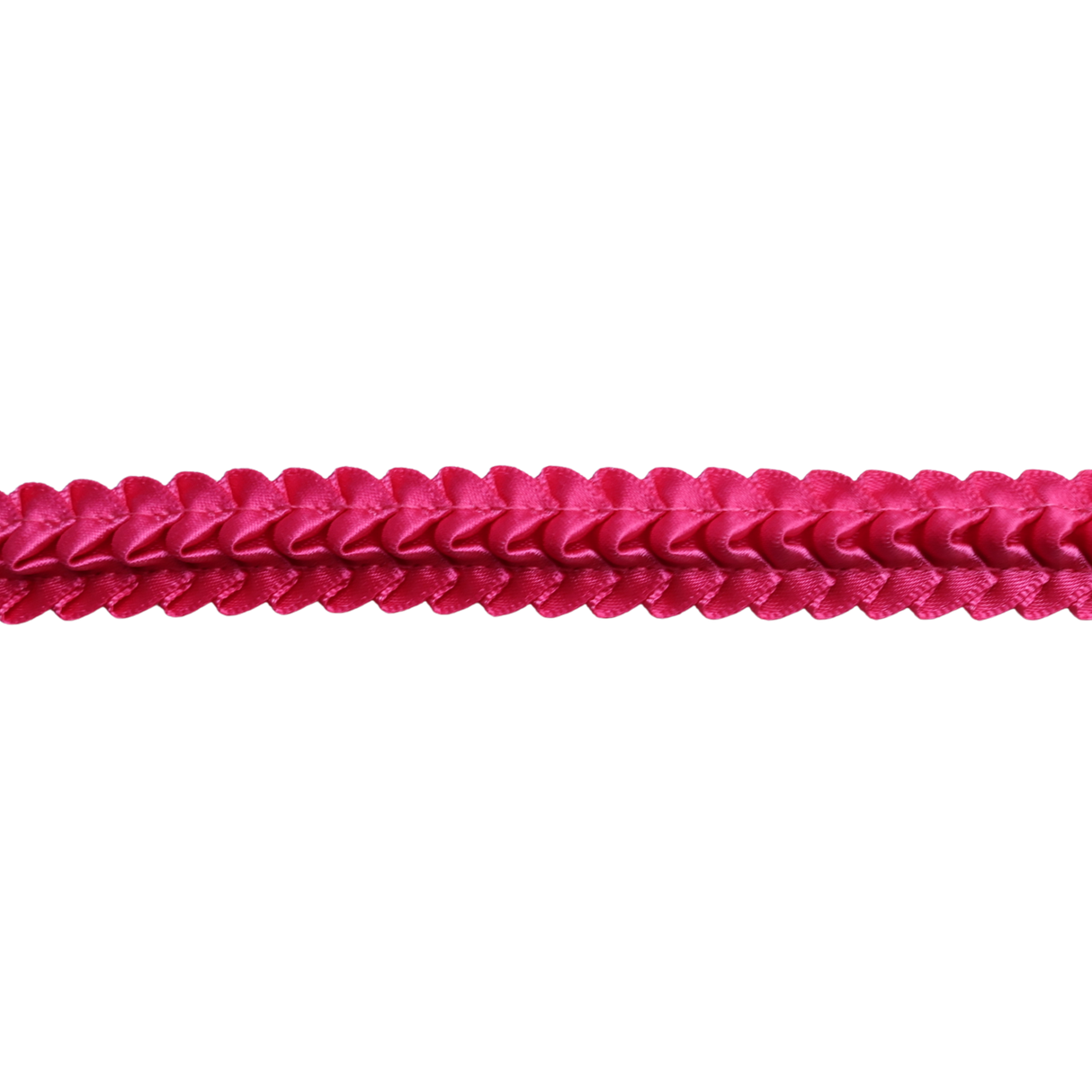 Satin Braided Trim – Hot Pink (10 Yards Roll)