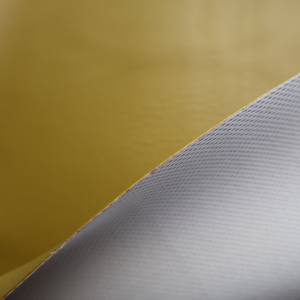 Faux Leather Upholstery Fabric – Mustard with Fabric Backing(#2U03) By the Yard