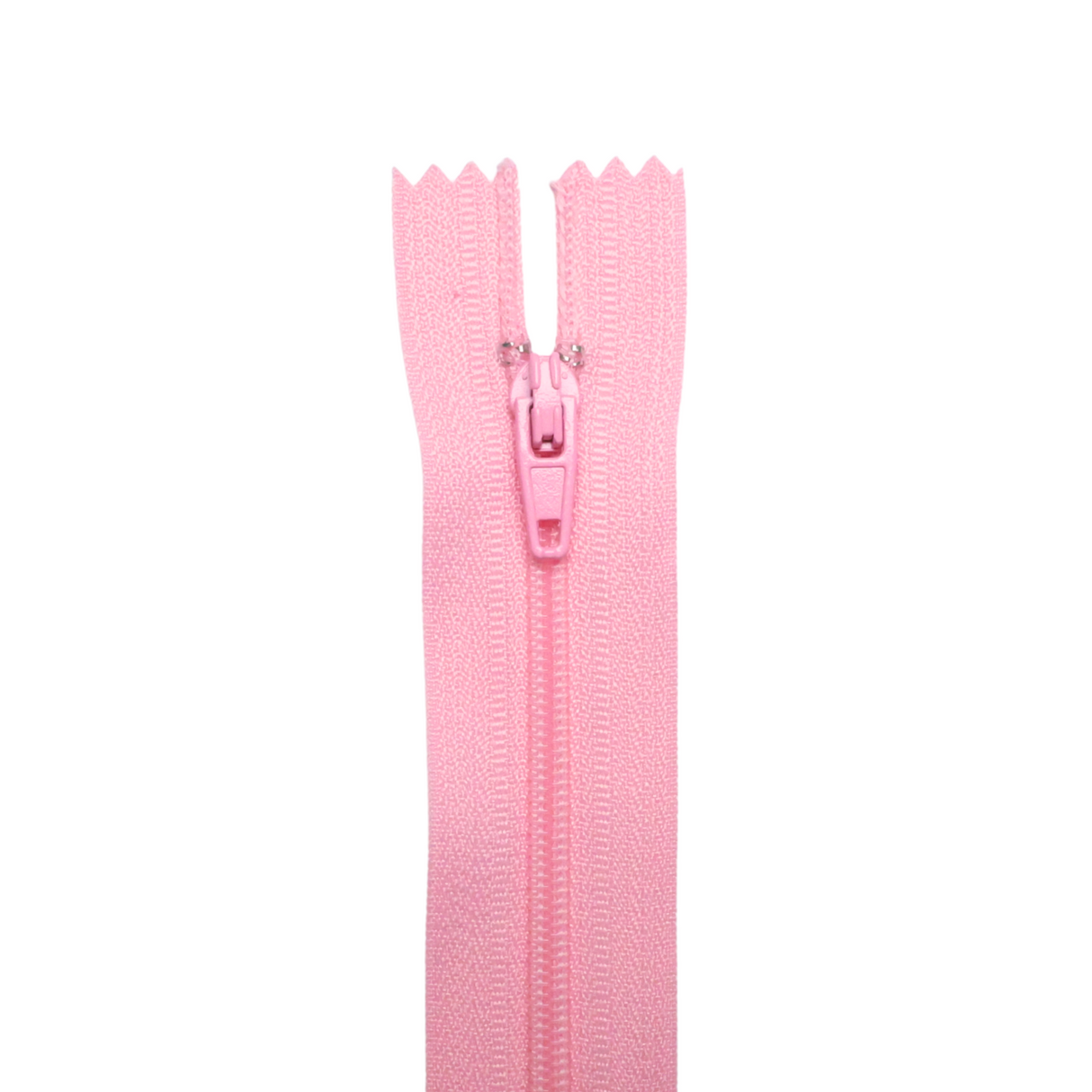 Plastic Normal Zippers: 24", Closed-End, All-Purpose, RED Shade