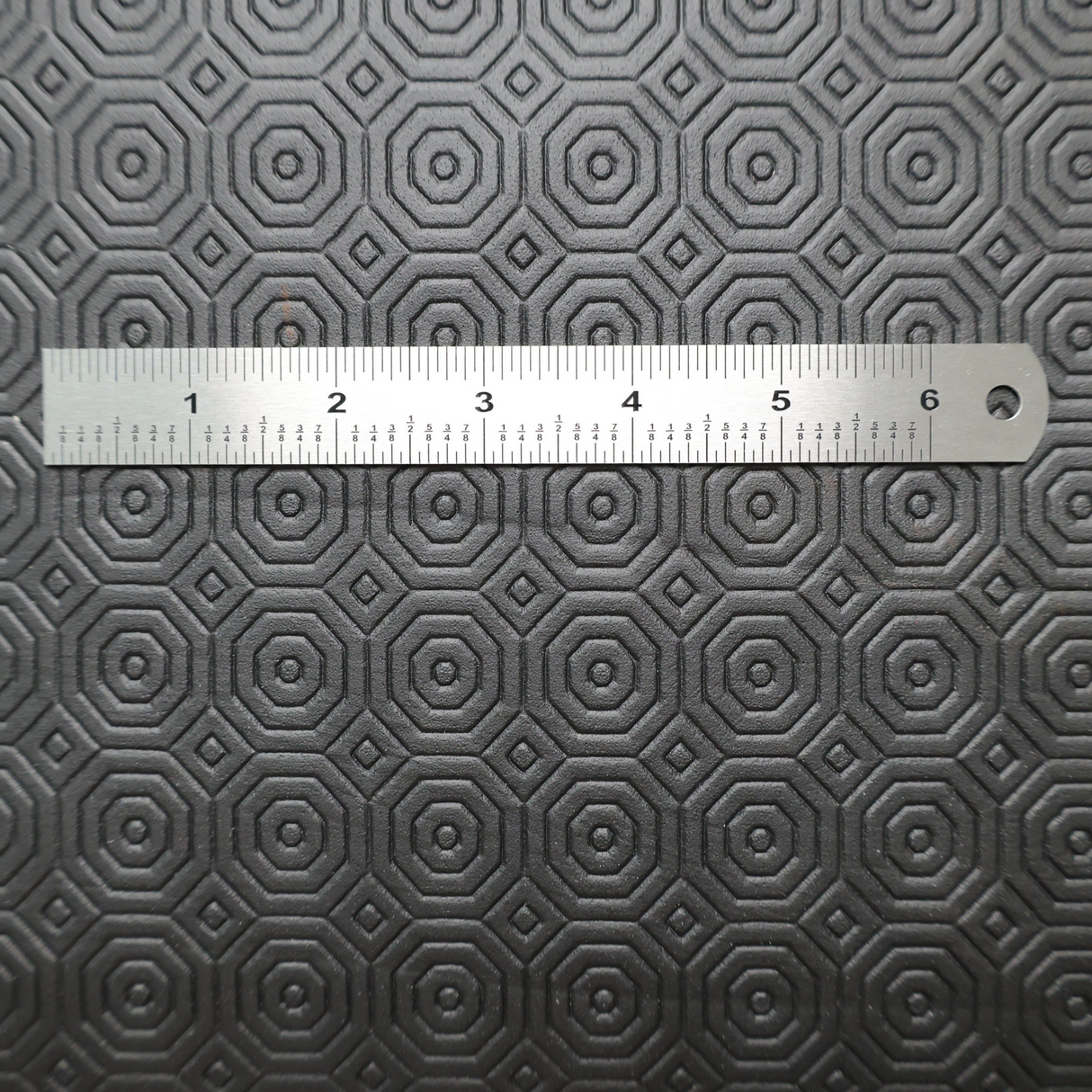 Vinyl Faux Leather Upholstery Fabric – Embossed Octagon - By the Yard