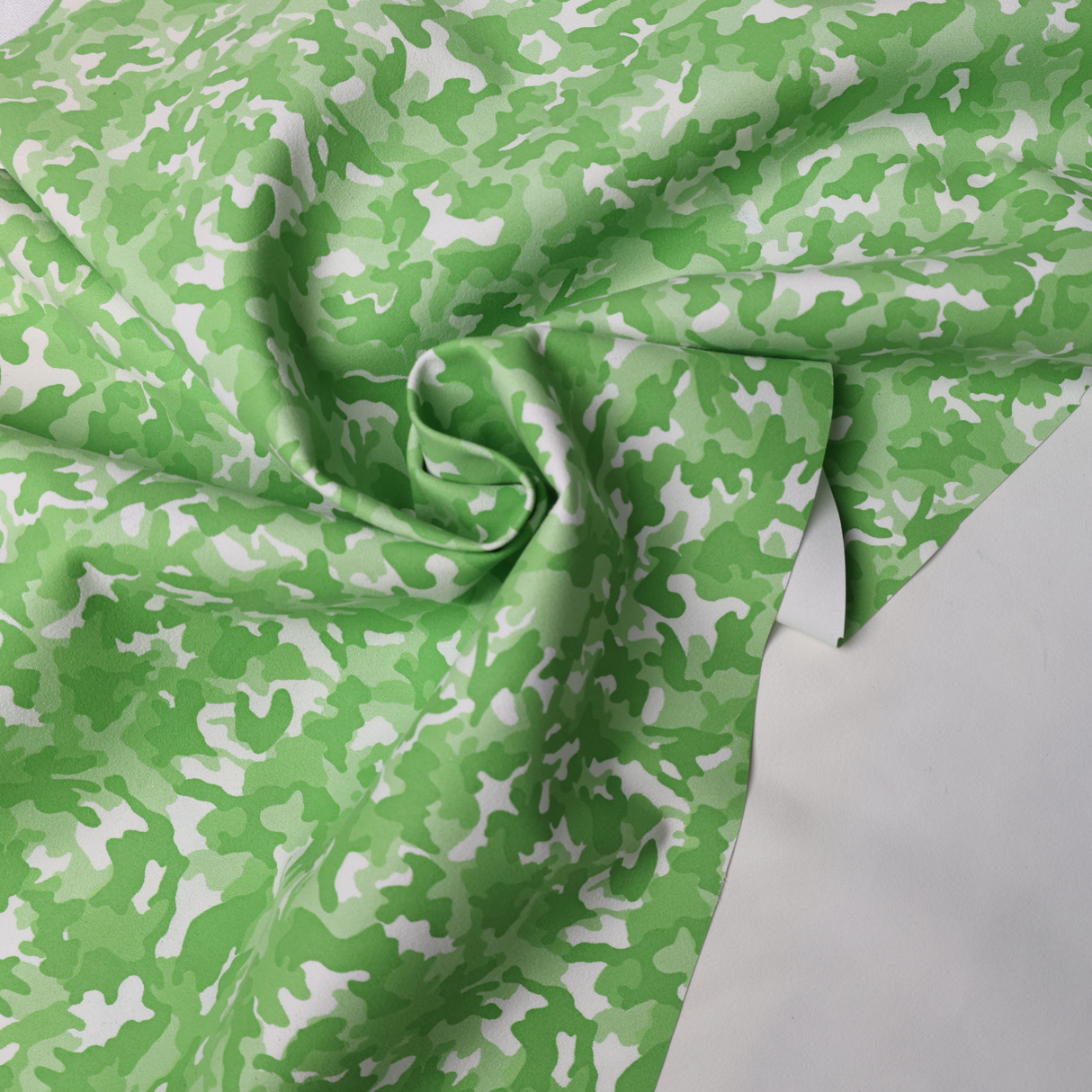 Printed Suede Scuba Double Knit Fabric/4 colors Camo Collection - By the Yard