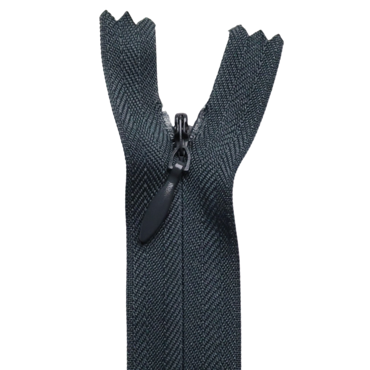 All Purpose, Plastic Invisible Zippers -18", Gray Shade