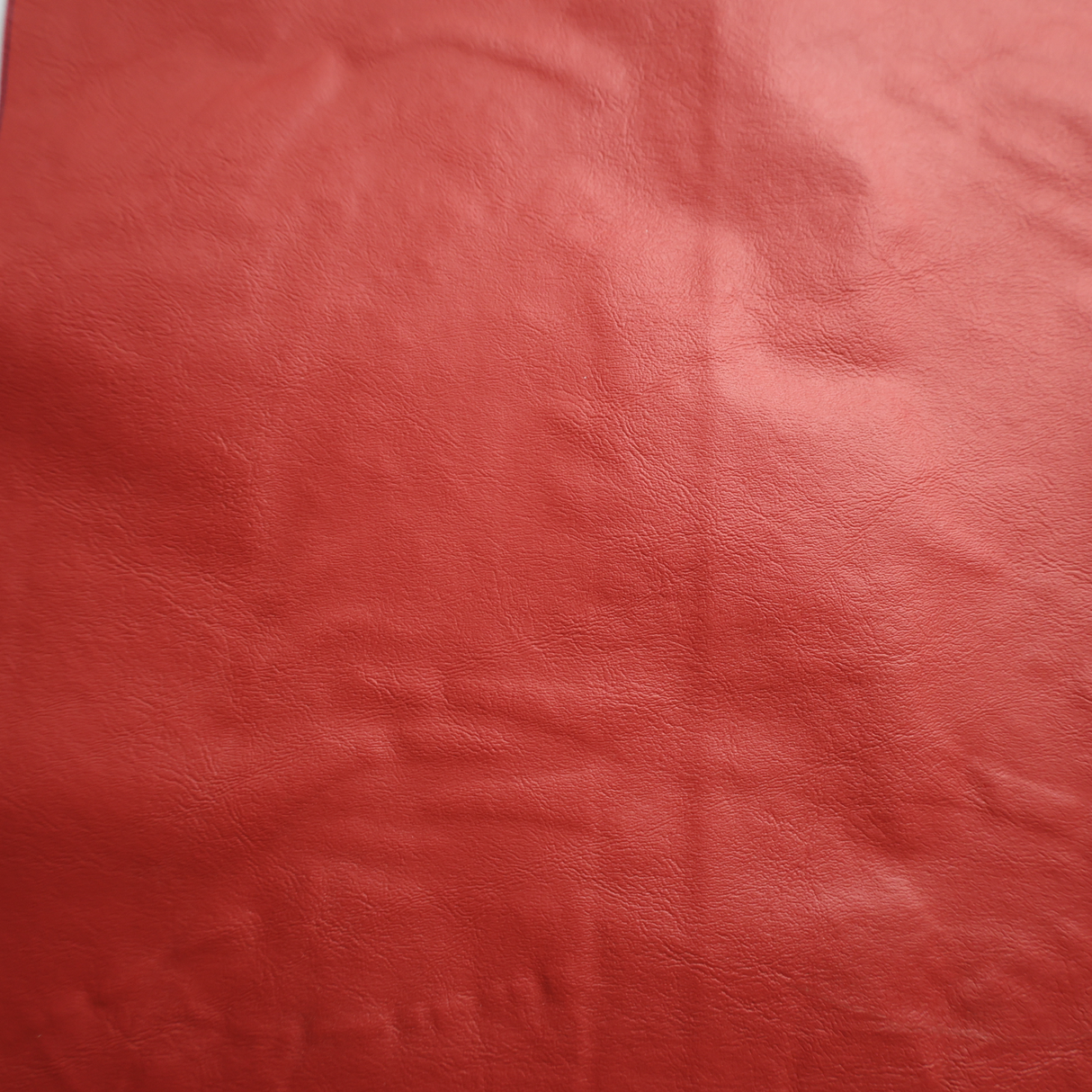 Lightweight Red Faux Leather Upholstery Fabric (2Colors)