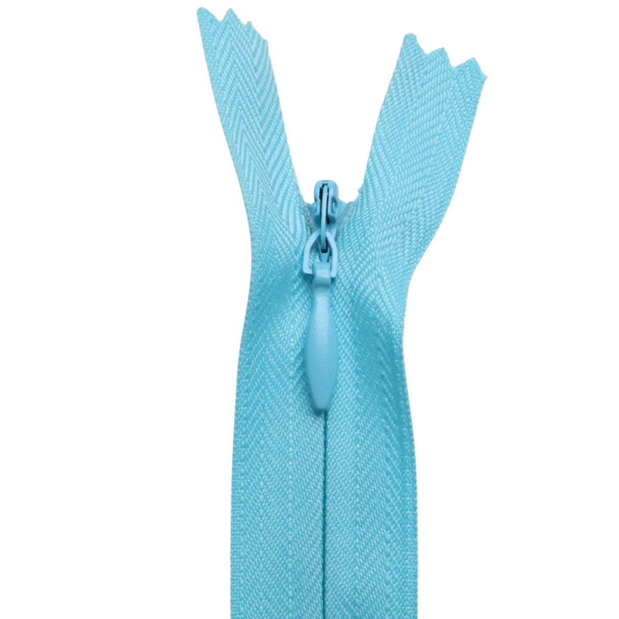 All Purpose, Plastic Invisible Zippers -18", Blue Shade