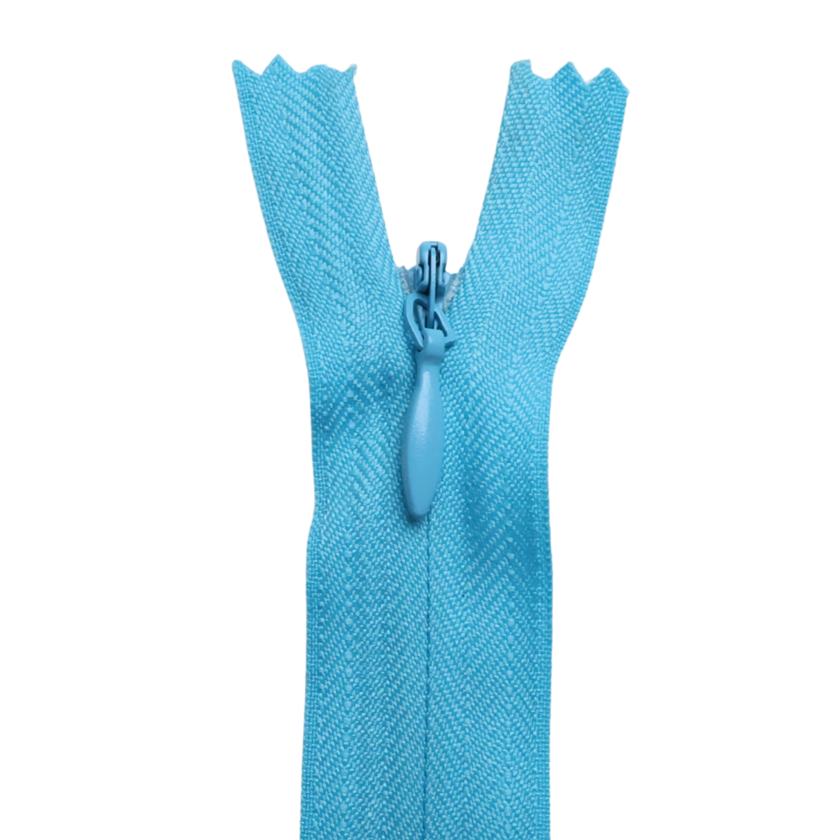 All Purpose, Plastic Invisible Zippers -18", Blue Shade