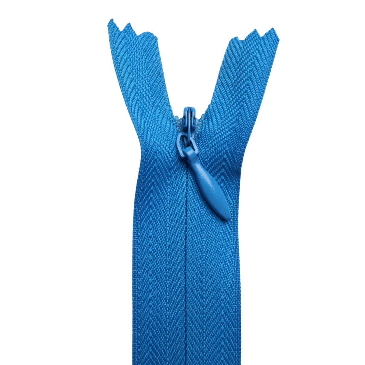 All Purpose, Plastic Invisible Zippers -18", Blue Shade