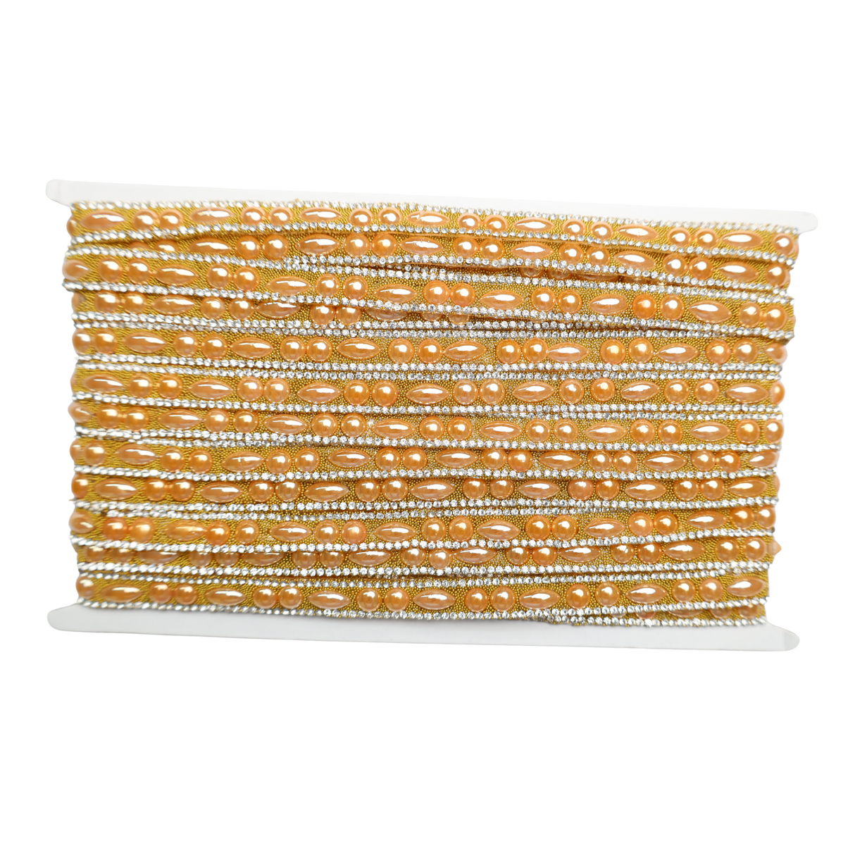Pearl Rhinestone Trim - 0.5 Inch/10YDS (#GD08)