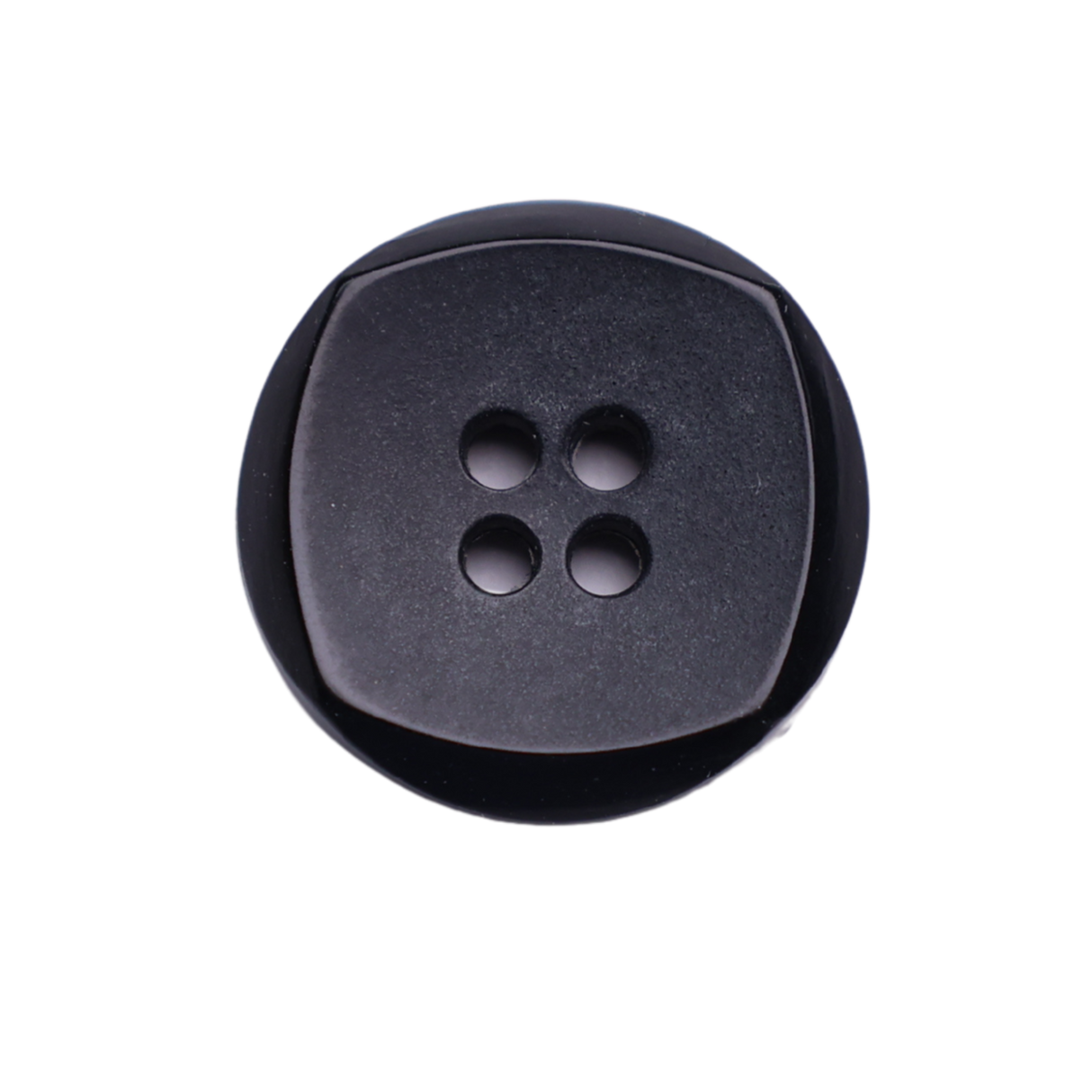 ASTRO Button : Black, 4-Hole, 2 Sizes, by Dozen(12 pcs)/Gross(144 pcs)