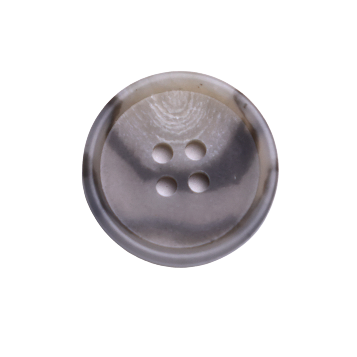 BARON Button: Light Gray(#1211), 4-Hole, 2 Sizes, by Dozen(12 pcs)/Gross(144 pcs)