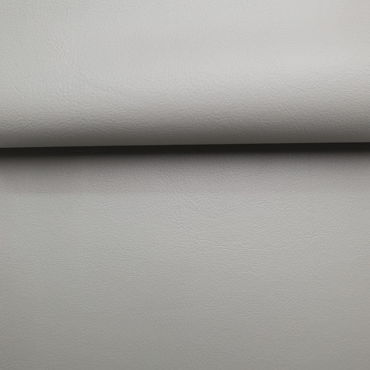 Light Grey Faux Leather Upholstery Fabric (#4D07) - By the Yard