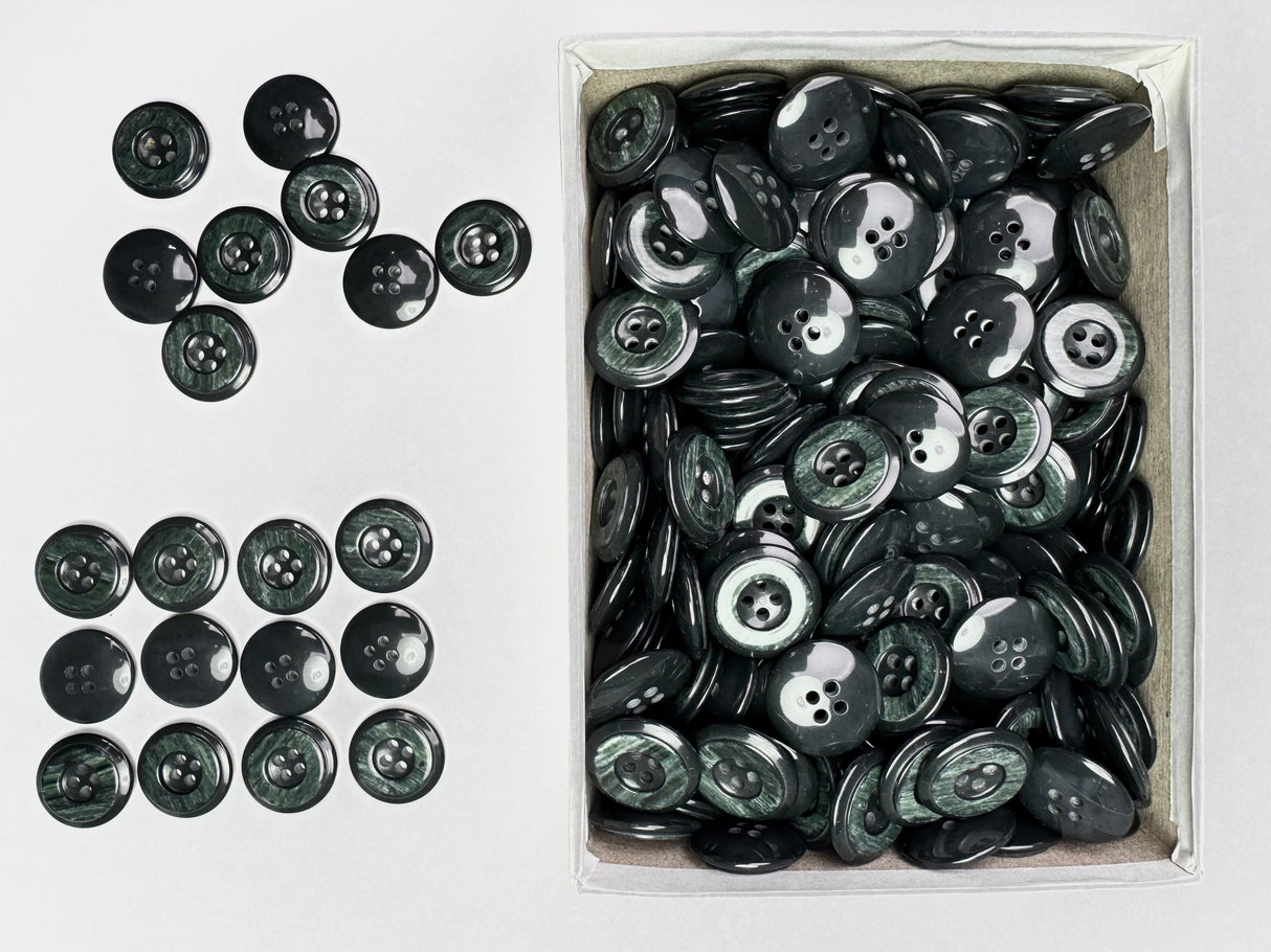 Button, Plastic Resin, RENO Italy, 32L(13/16"), 2 Gross Box, for Sewing & Craft, Art & Deco