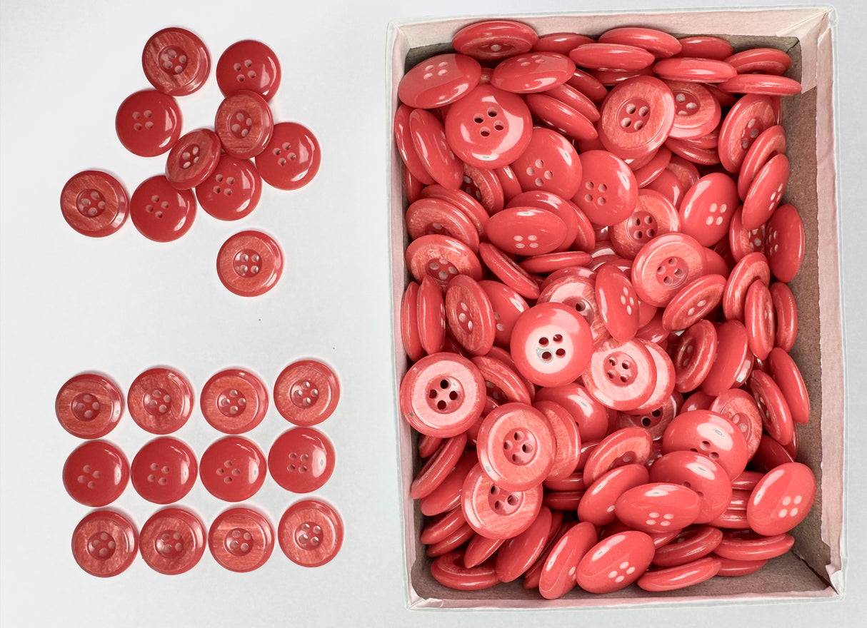 Button, Plastic Resin, RENO Italy, 32L(13/16"), 2 Gross Box, for Sewing & Craft, Art & Deco