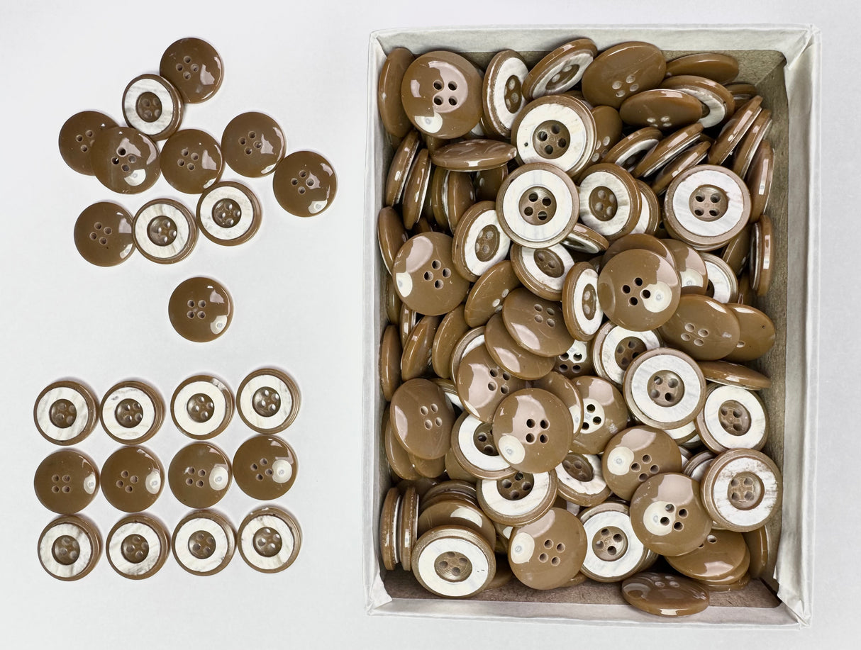 Button, Plastic Resin, RENO Italy, 32L(13/16"), 2 Gross Box, for Sewing & Craft, Art & Deco