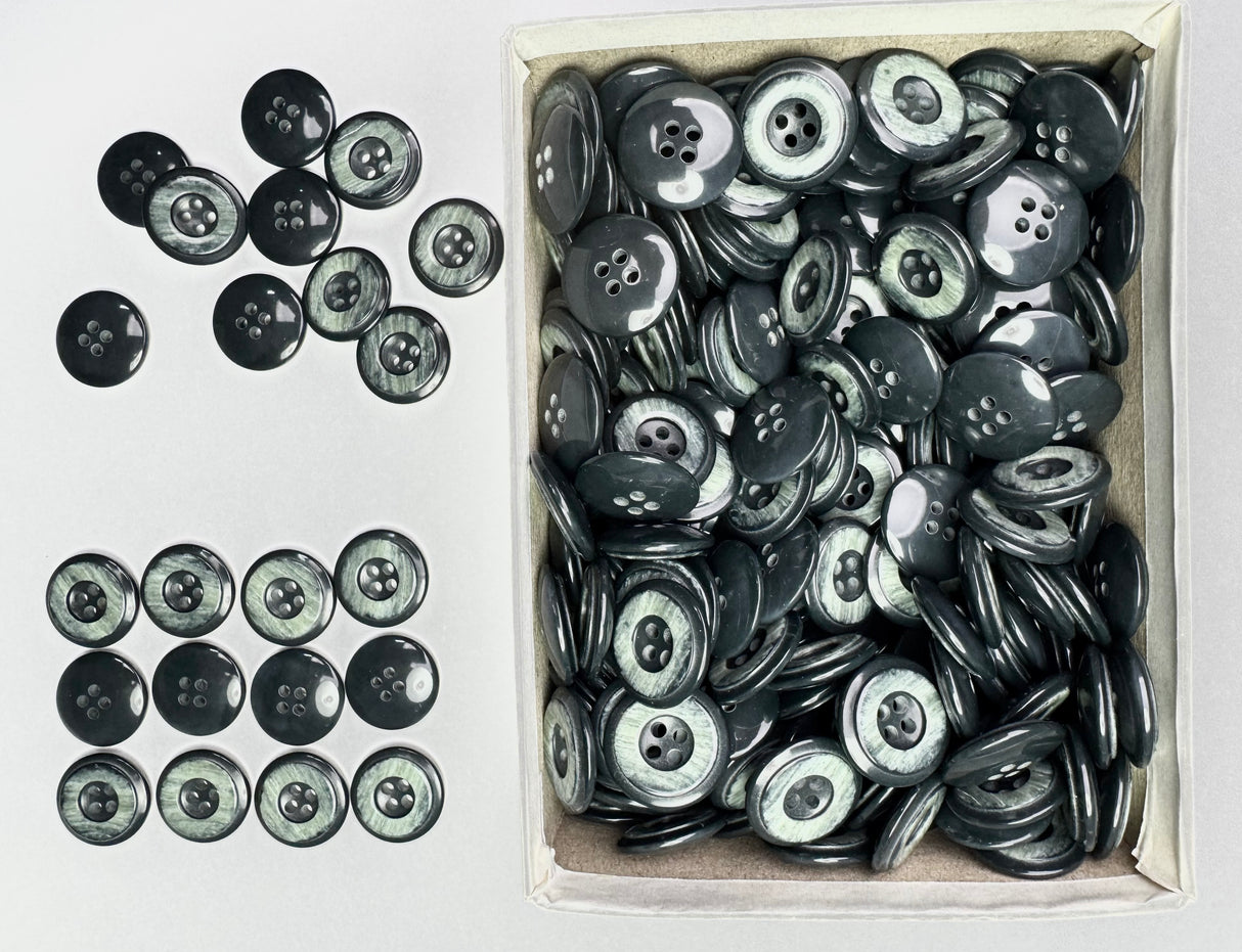 Button, Plastic Resin, RENO Italy, 32L(13/16"), 2 Gross Box, for Sewing & Craft, Art & Deco