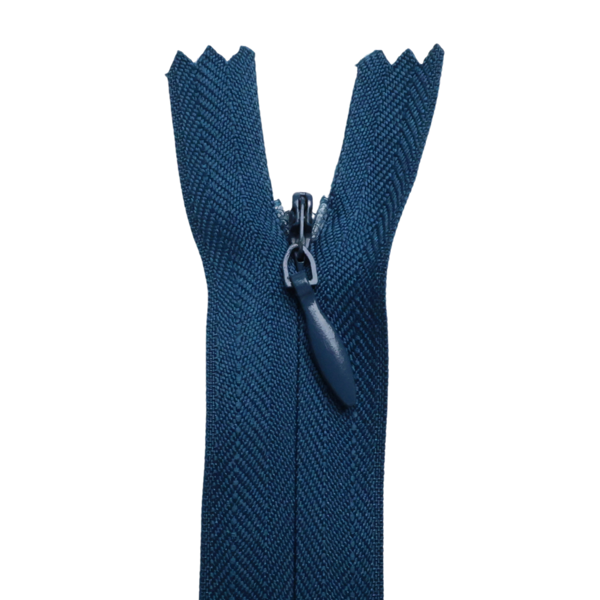 All Purpose, Plastic Invisible Zippers -18", Blue Shade