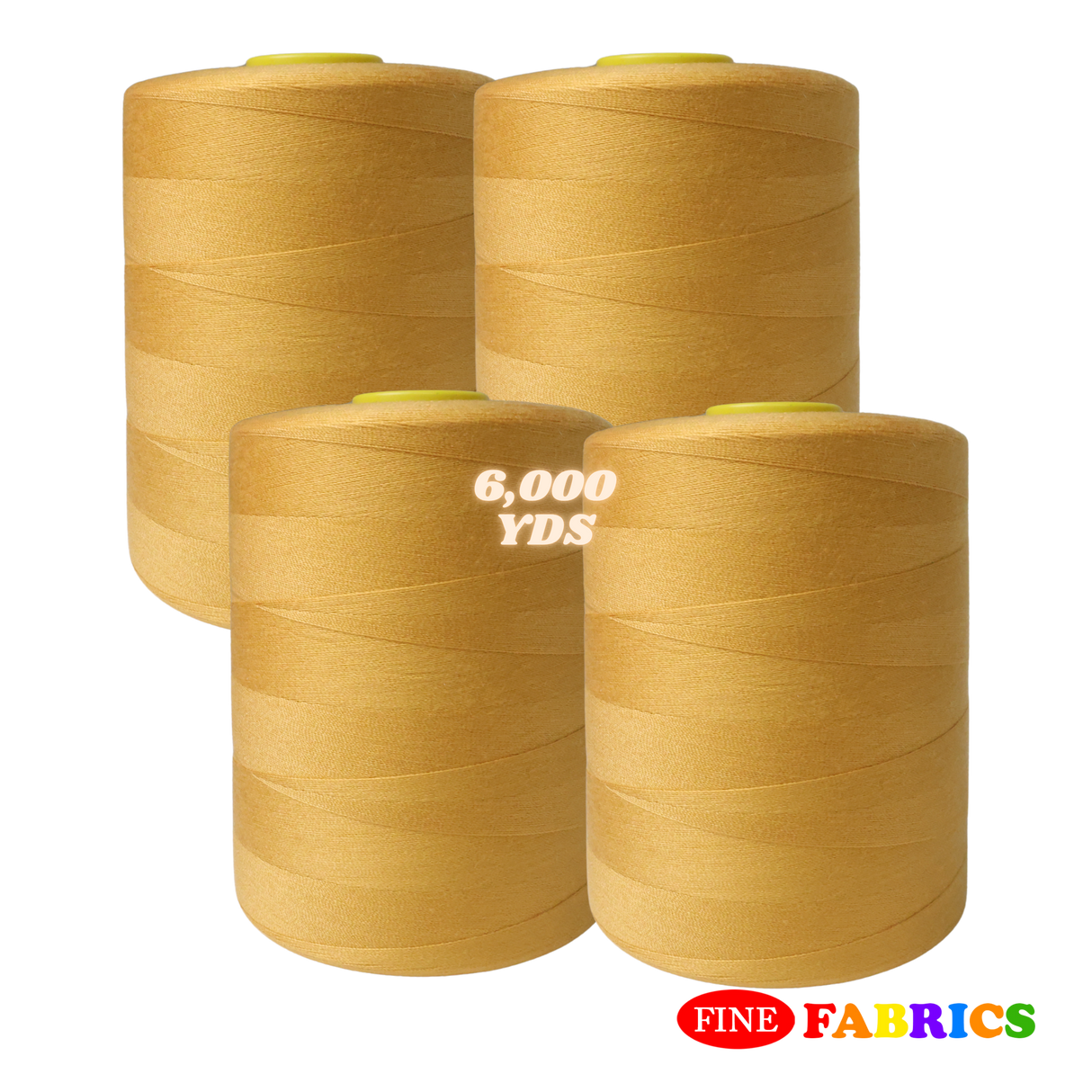 Sewing Threads: 6,000 Yards: All-Purpose: 100% Polyester: Tex60: 6 Colors: Single/Pack