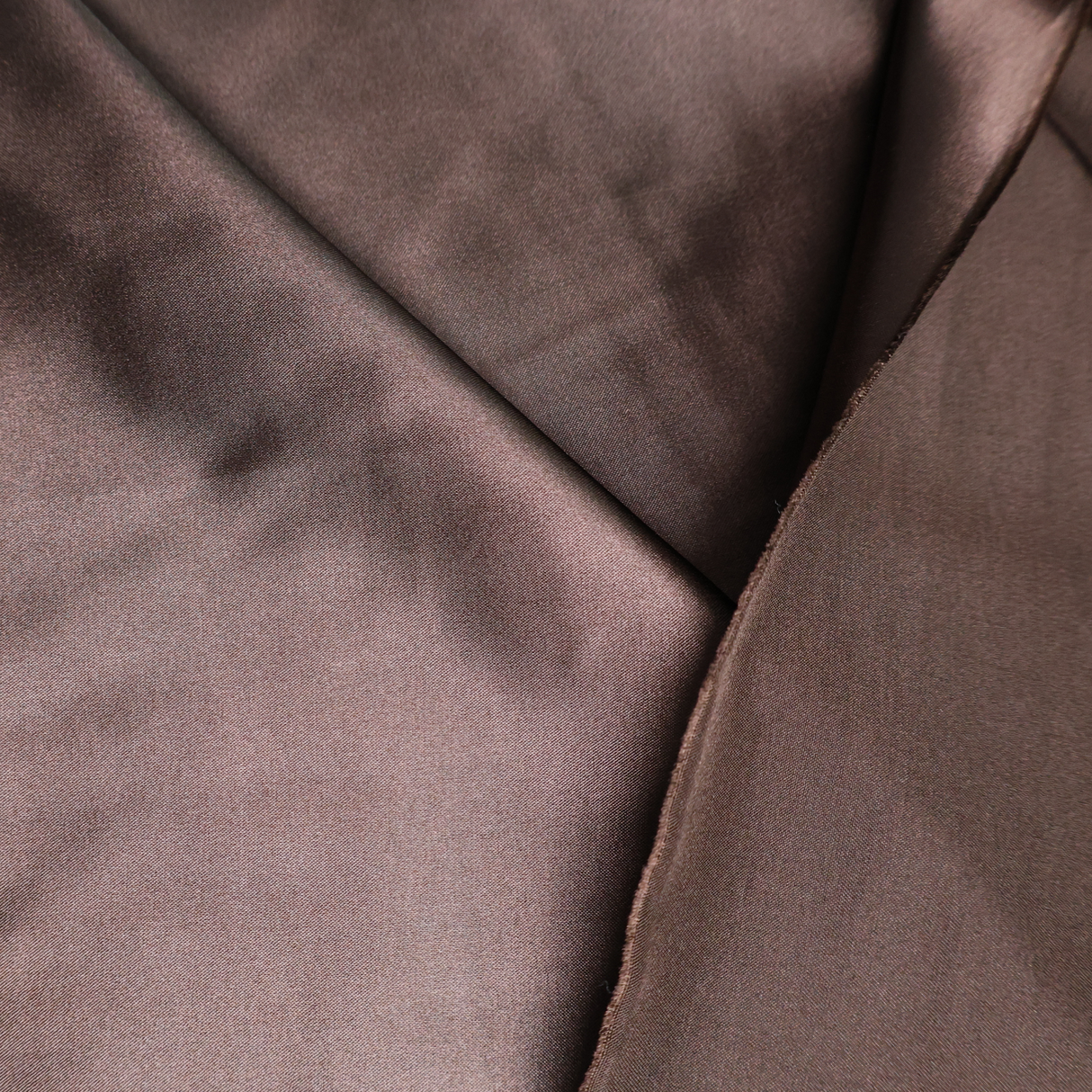Stretch Satin Fabric(#SS01) - Brown / - By the Yard