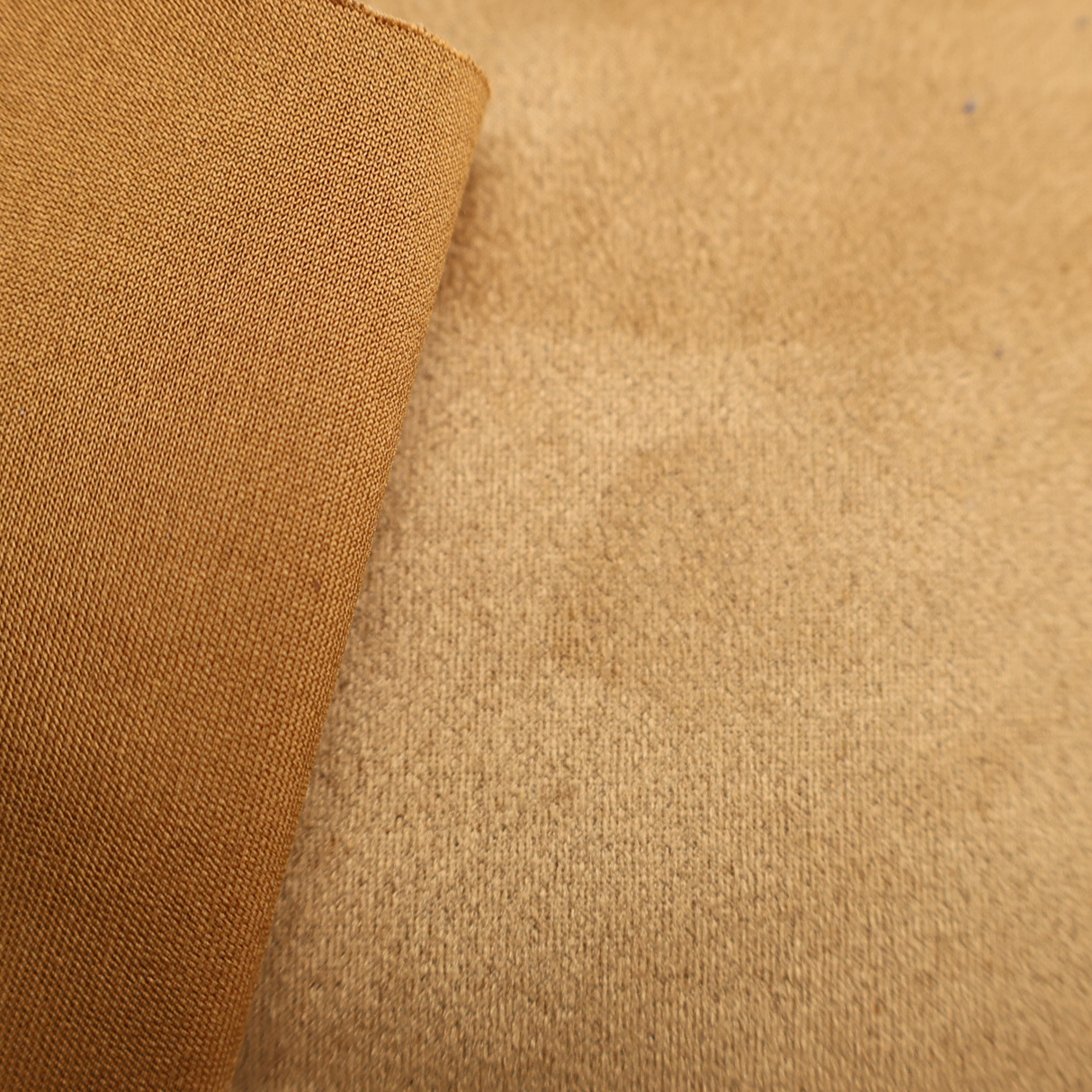 Lightweight Suede Fabric – Soft Touch, Camel Brown, Durable Finish, By the Yard