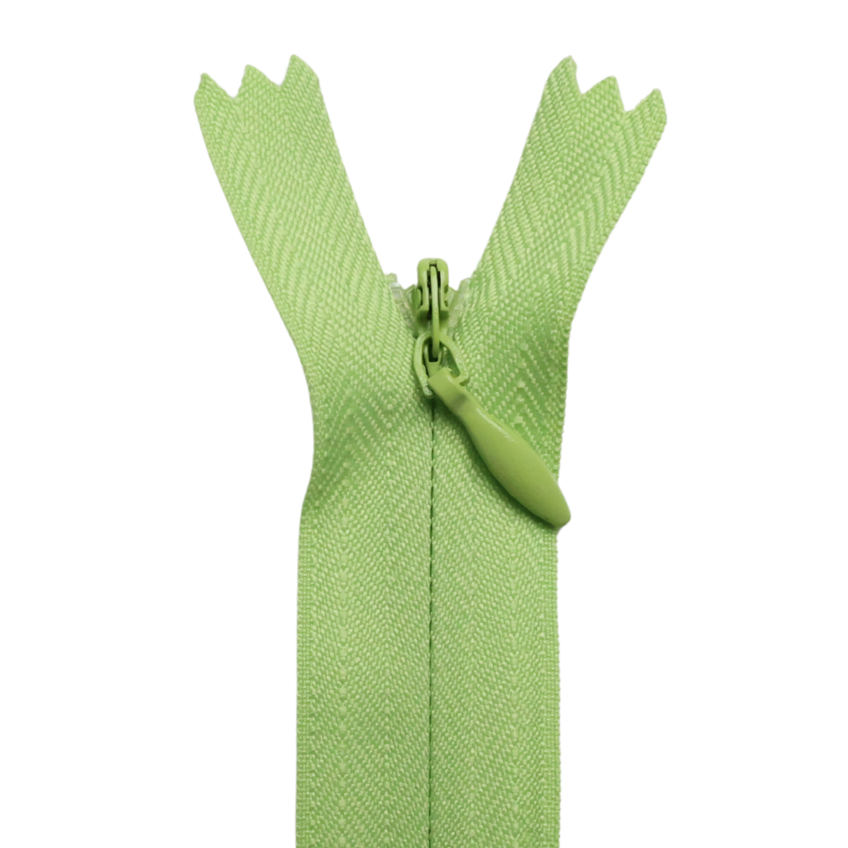 All Purpose, Plastic Invisible Zippers -18", Green Shade