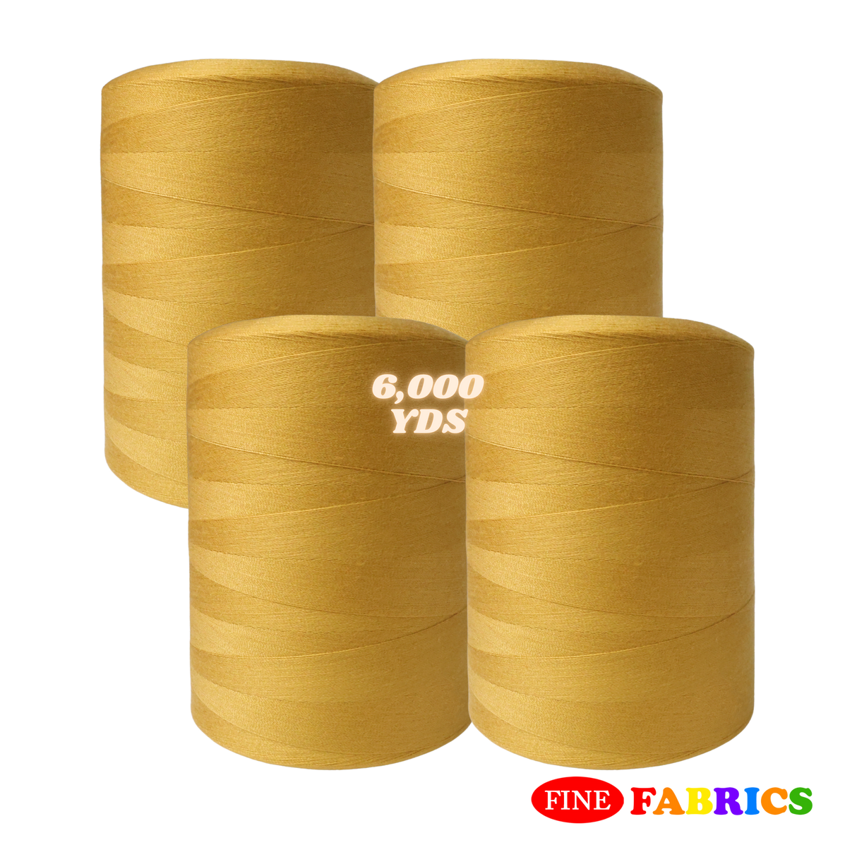 Sewing Threads: 6,000 Yards: All-Purpose: 100% Polyester: Tex60: 6 Colors: Single/Pack