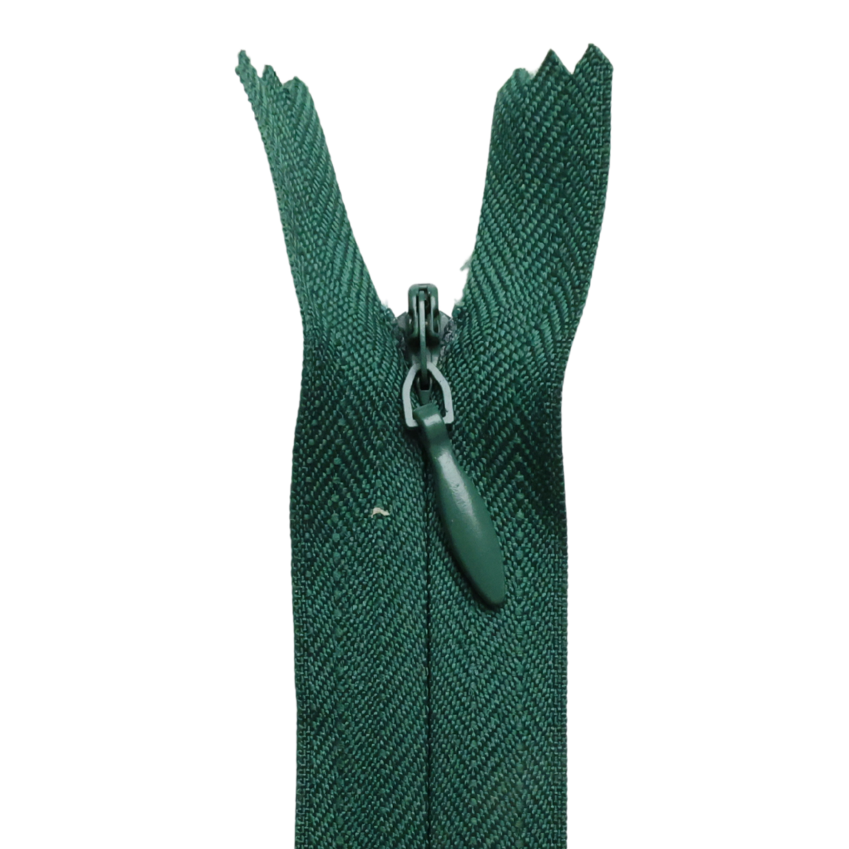 All Purpose, Plastic Invisible Zippers -18", Green Shade