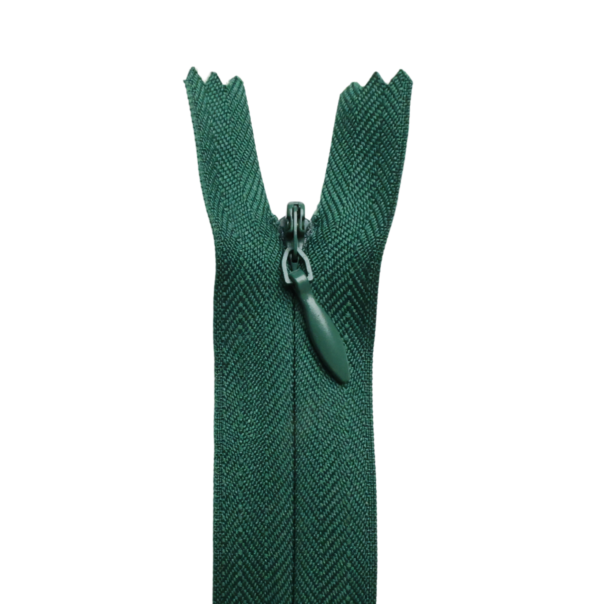 All Purpose, Plastic Invisible Zippers -18", Green Shade