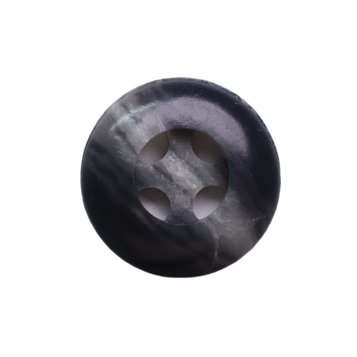 AUBURN Button: Gray(#2), 4-Hole, 1 Size, by Dozen(12 pcs)/Gross(144 pcs)