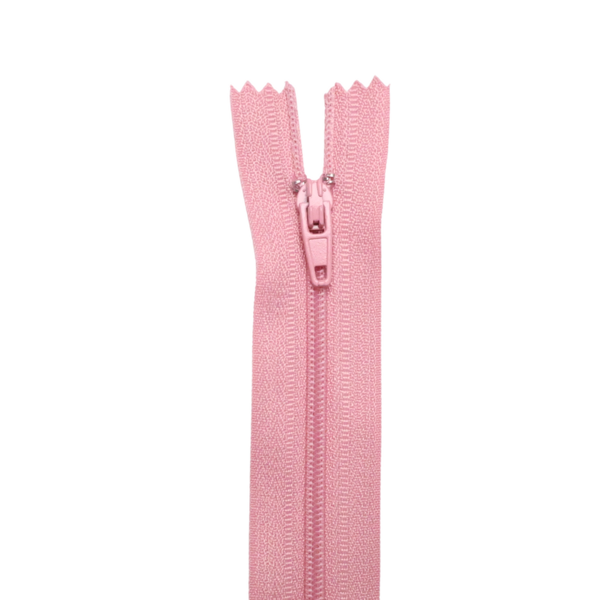 Plastic Normal Zippers: 24", Closed-End, All-Purpose, RED Shade