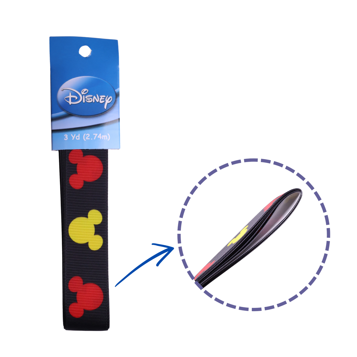 Disney Grosgrain Ribbon – 3 Yards (2.74m)