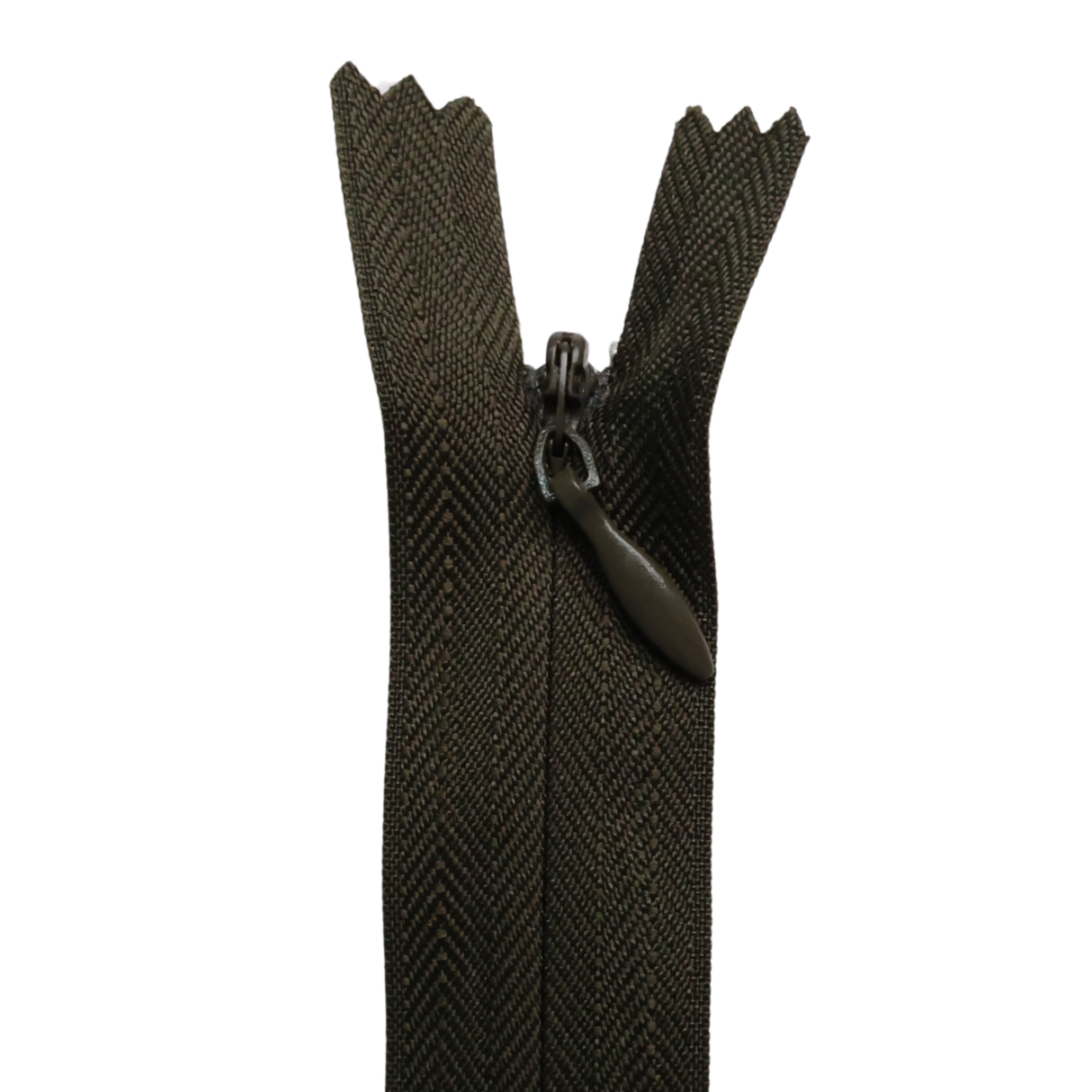 All Purpose, Plastic Invisible Zippers -18", Green Shade