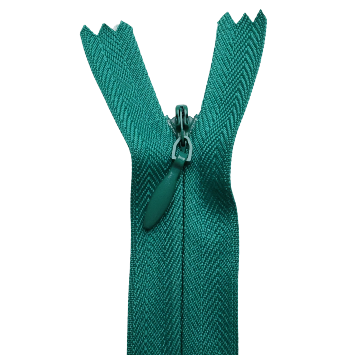 All Purpose, Plastic Invisible Zippers -18", Green Shade